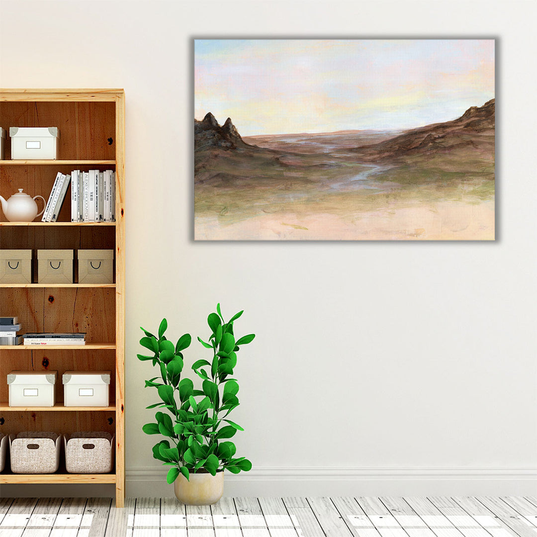 Neutral brown scenic landscape wall decor