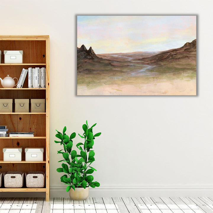 Neutral brown scenic landscape wall decor