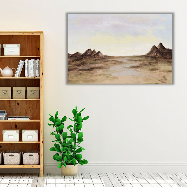 Neutral brown large landscape wall decor