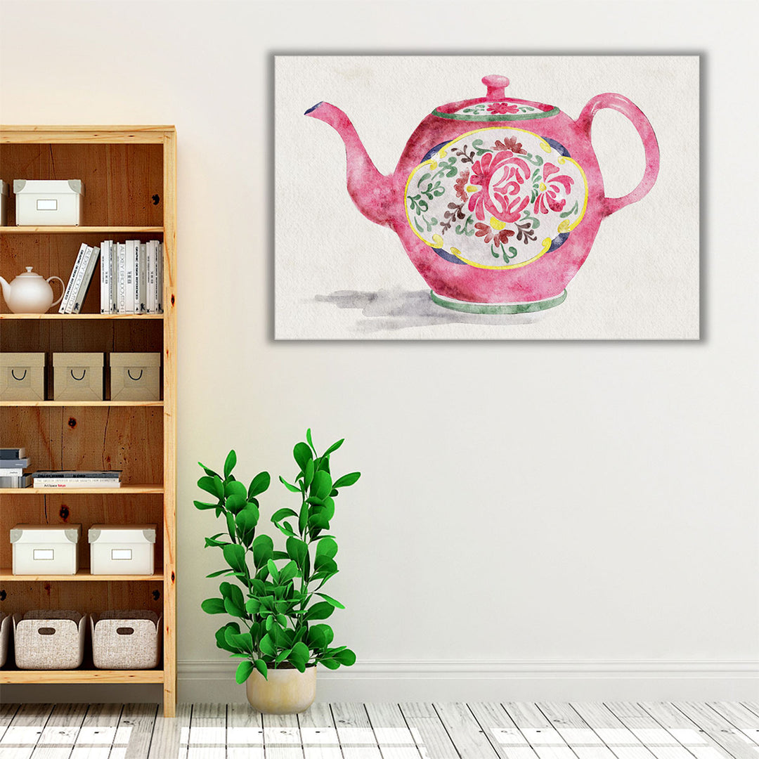 cheerful kitchen art – pastel teapot design
