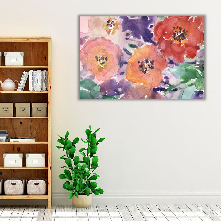Floral Glamorous I - Canvas Print Wall Art