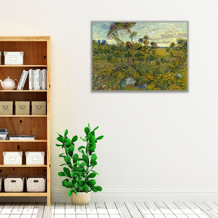 Neutral and green farmhouse wall art with fine details