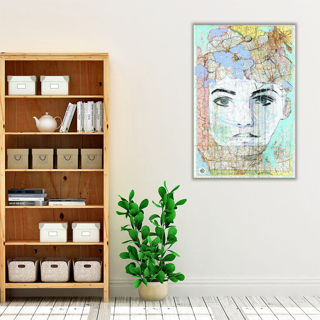 Entryway console wall decor gallery style