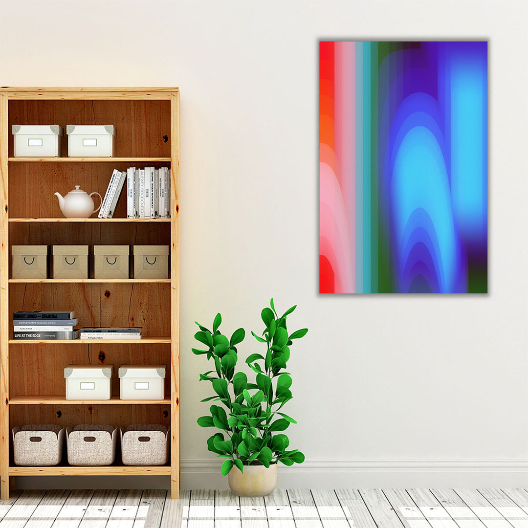 Entryway wall art vibrant digital canvas