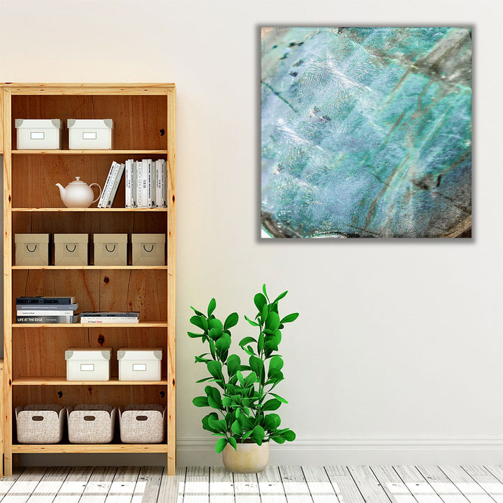 Teal Gem 1 - Canvas Print Wall Art