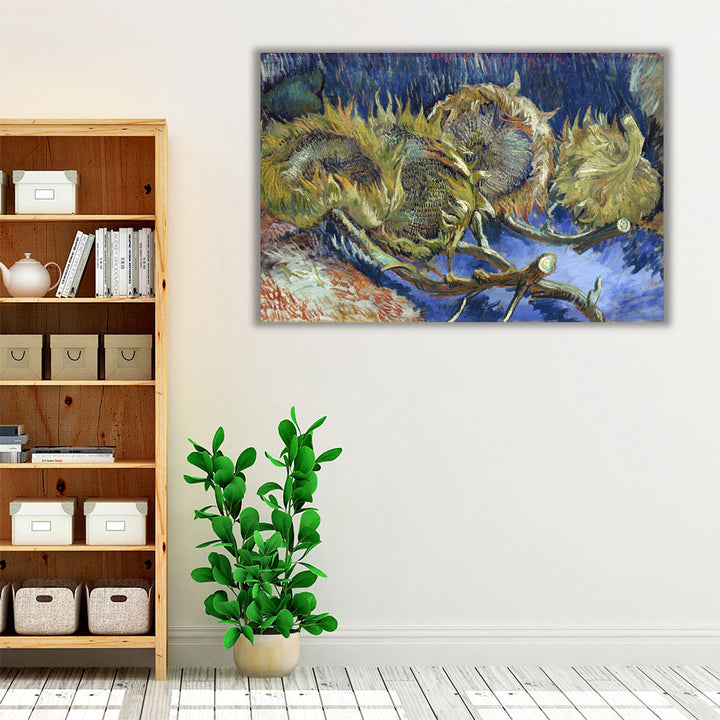 Four Withered Sunflowers, 1887 - Canvas Print Wall Art