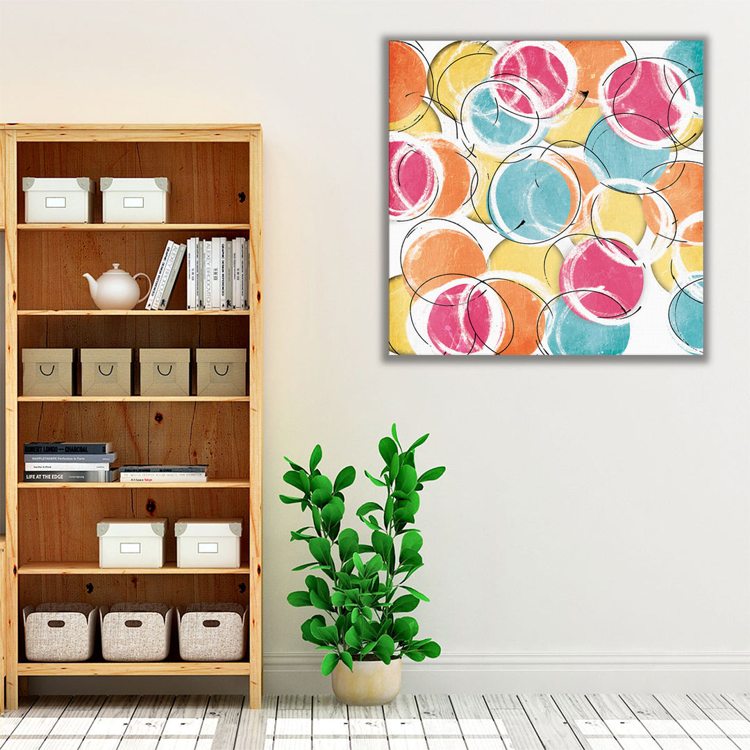Bright abstract artwork for bedroom or hallway