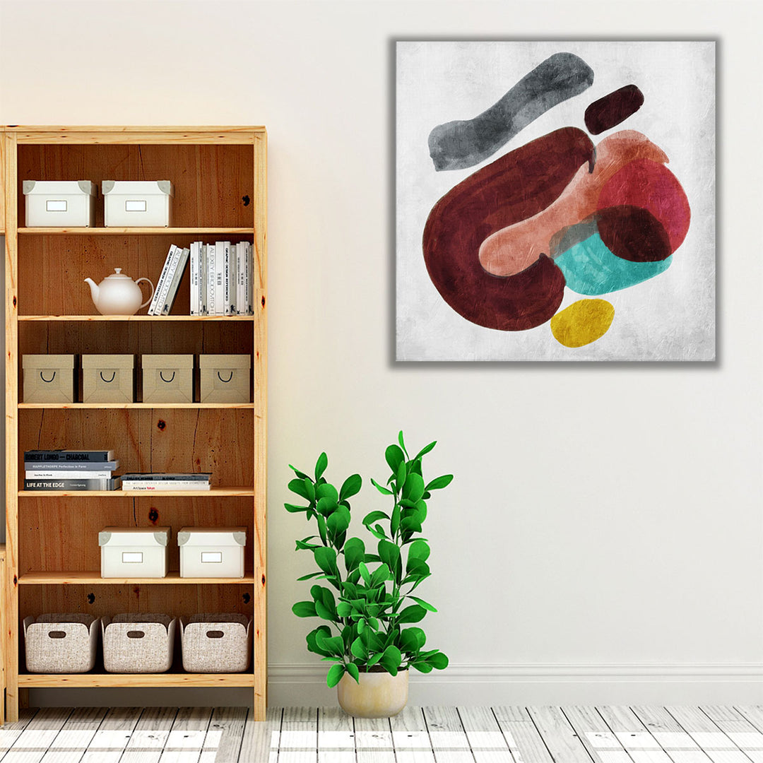 Abstract wall art for living room hallway