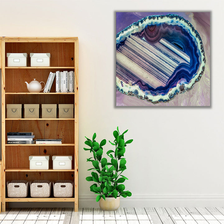 canvas hallway decor lavender tonal painting