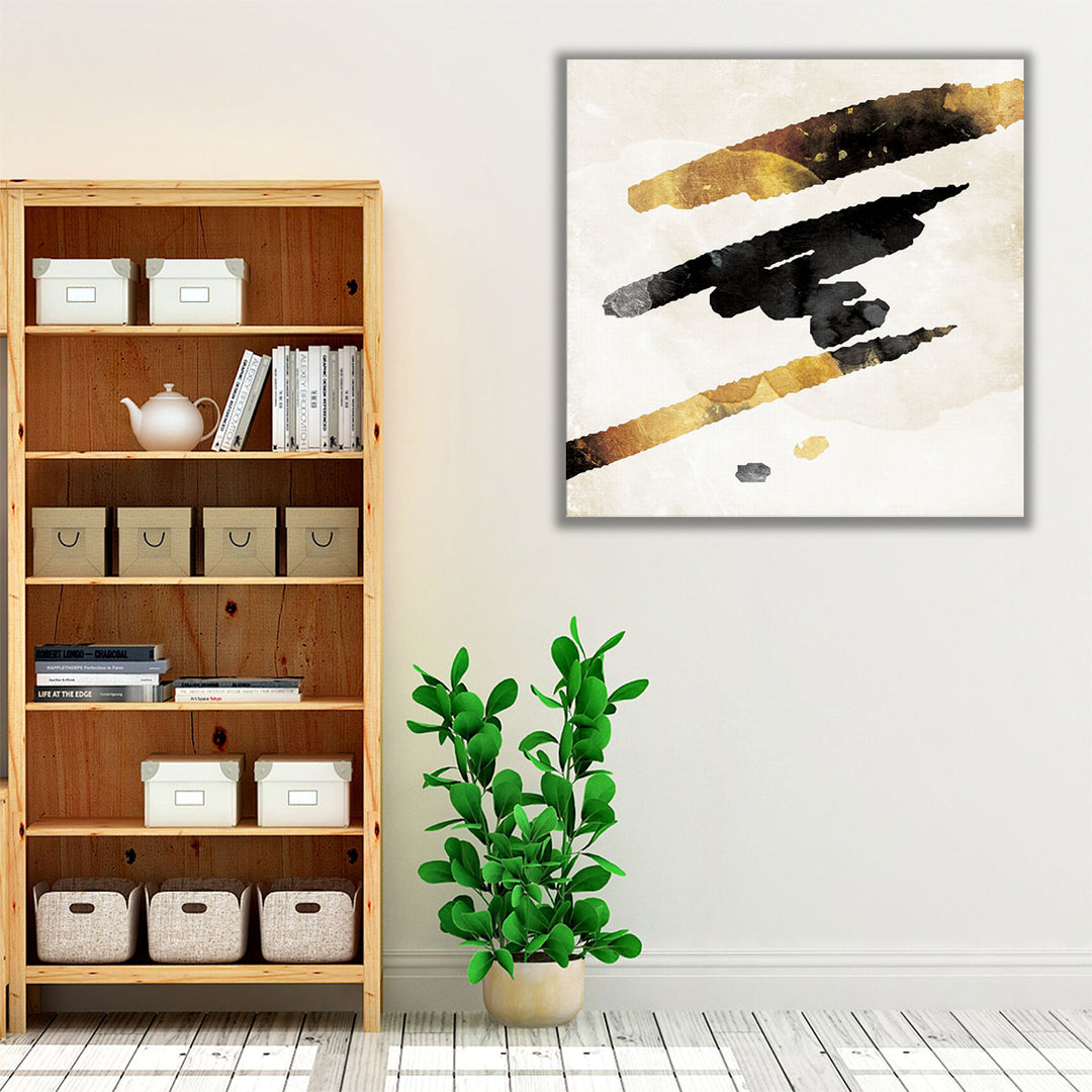 Corridor decor featuring bold lines
