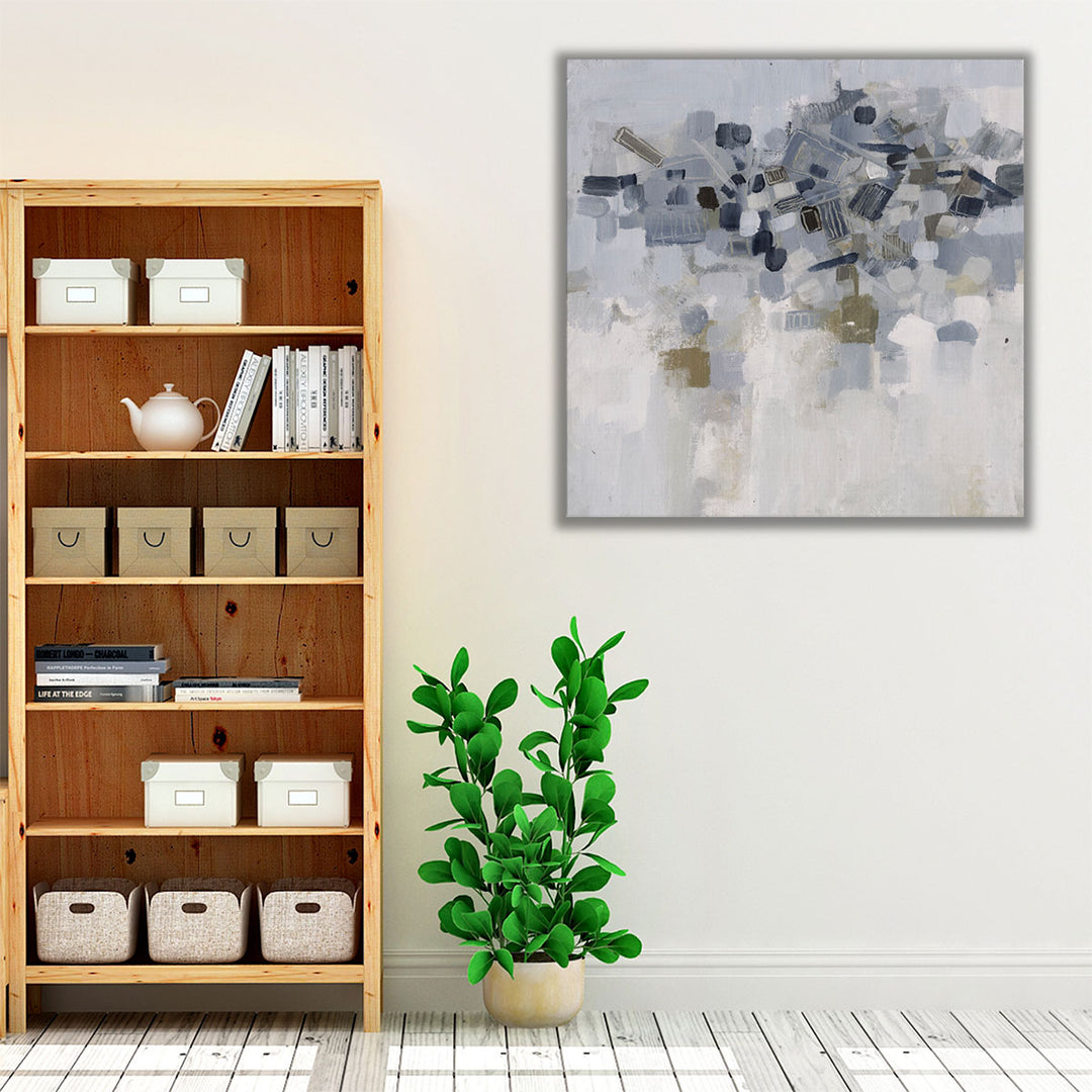 Minimal hallway decor in neutral palette