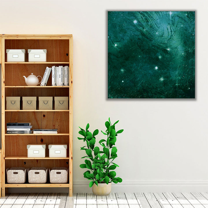 Green wall art for living room spaces