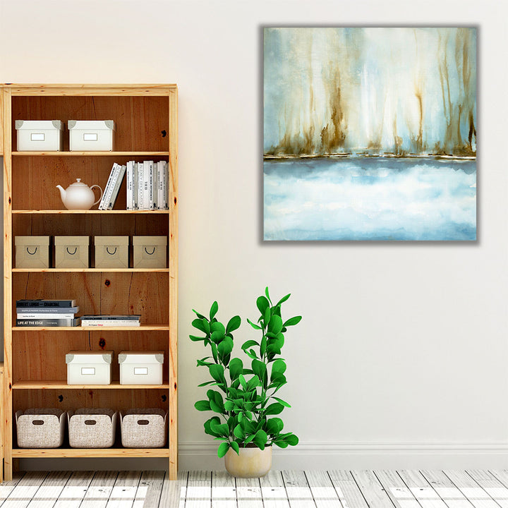 Modern neutral artwork for bedroom or hallway