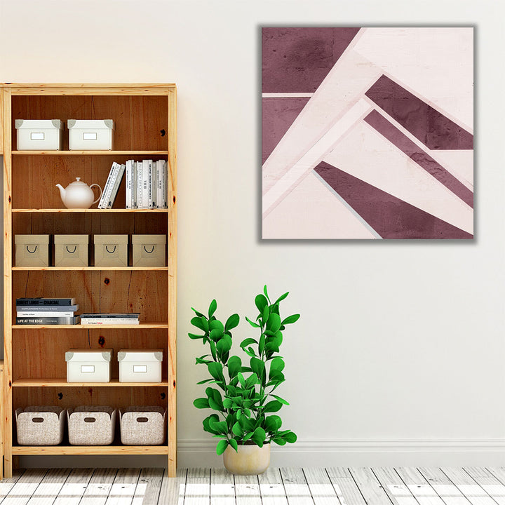 Plum Geo - Canvas Print Wall Art