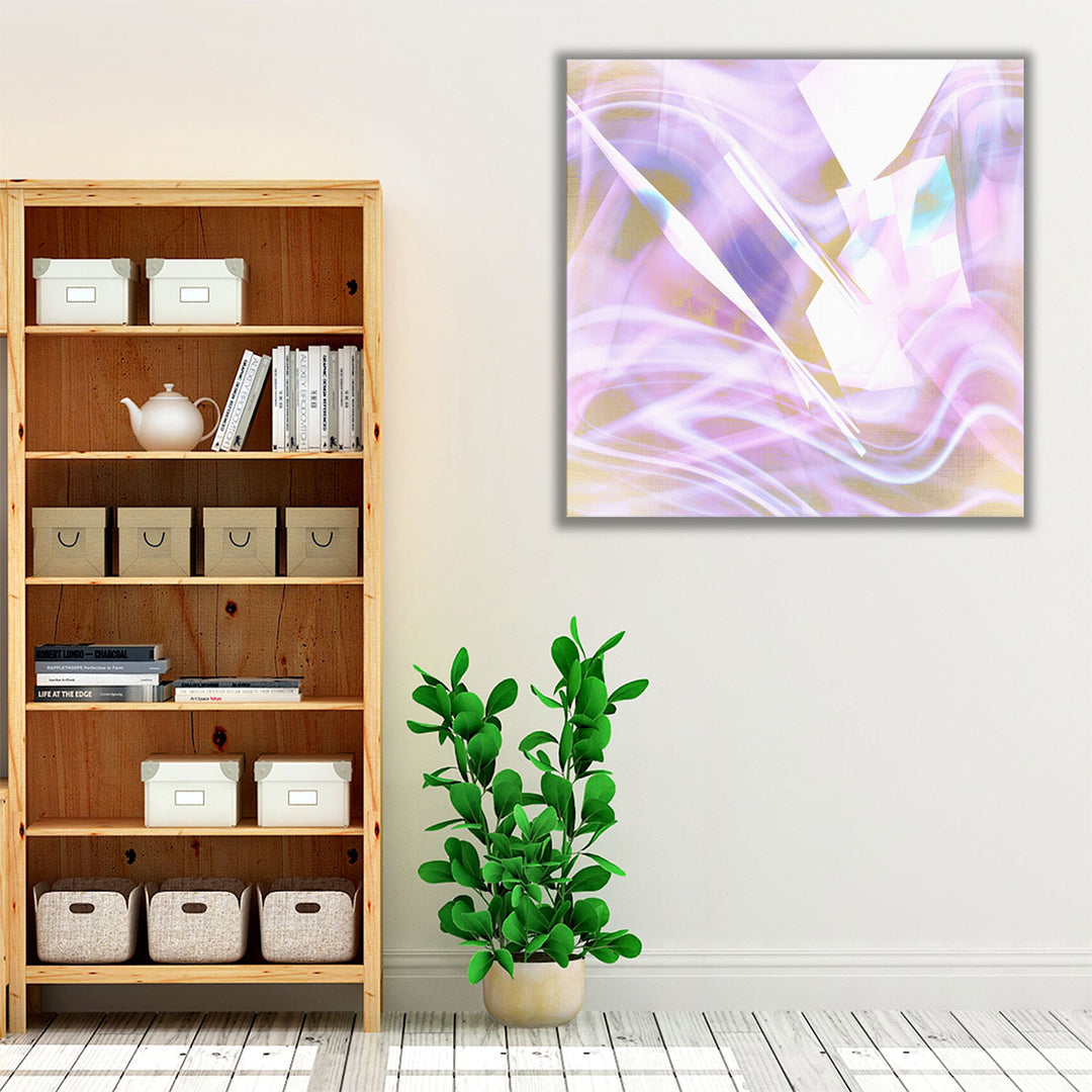 Minimalist purple artwork for hallway or bedroom