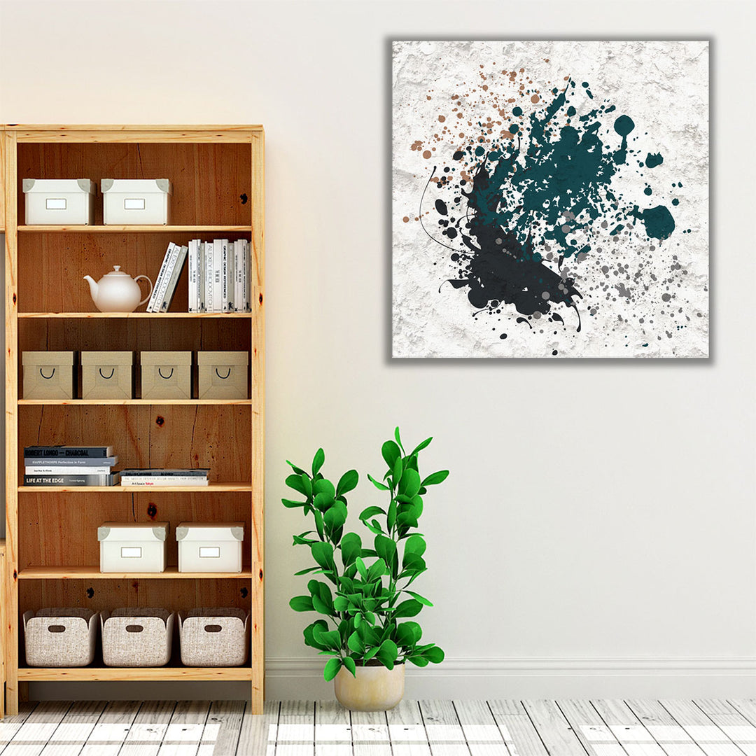 Splatter Square 1 - Canvas Print Wall Art