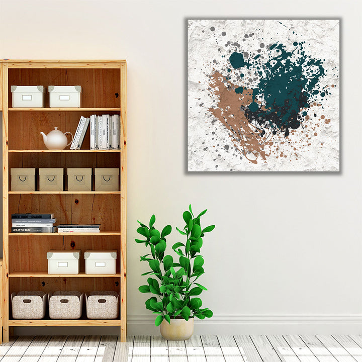 Splatter Square 2 - Canvas Print Wall Art