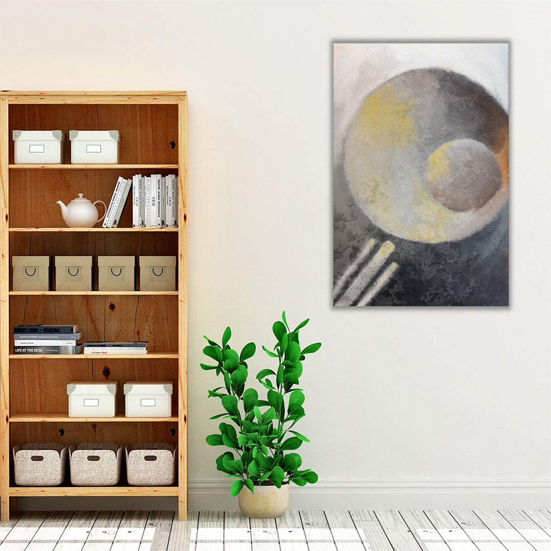 Concrete Circle 1 - Canvas Print Wall Art