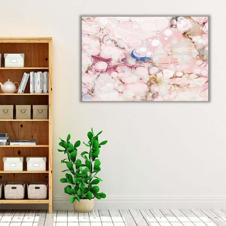 Minimalist canvas in pink for hallway décor