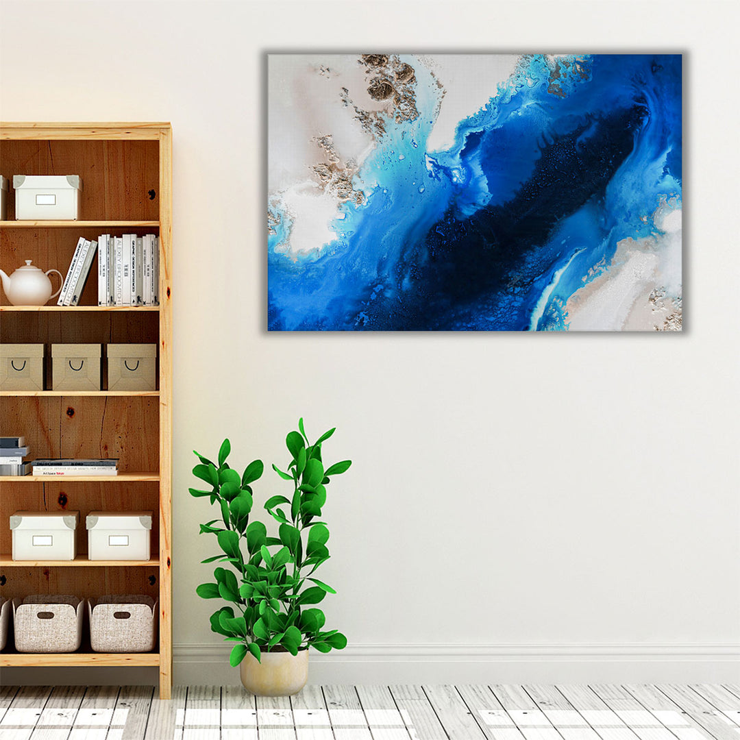 Sapphire Depths - Canvas Print Wall Art