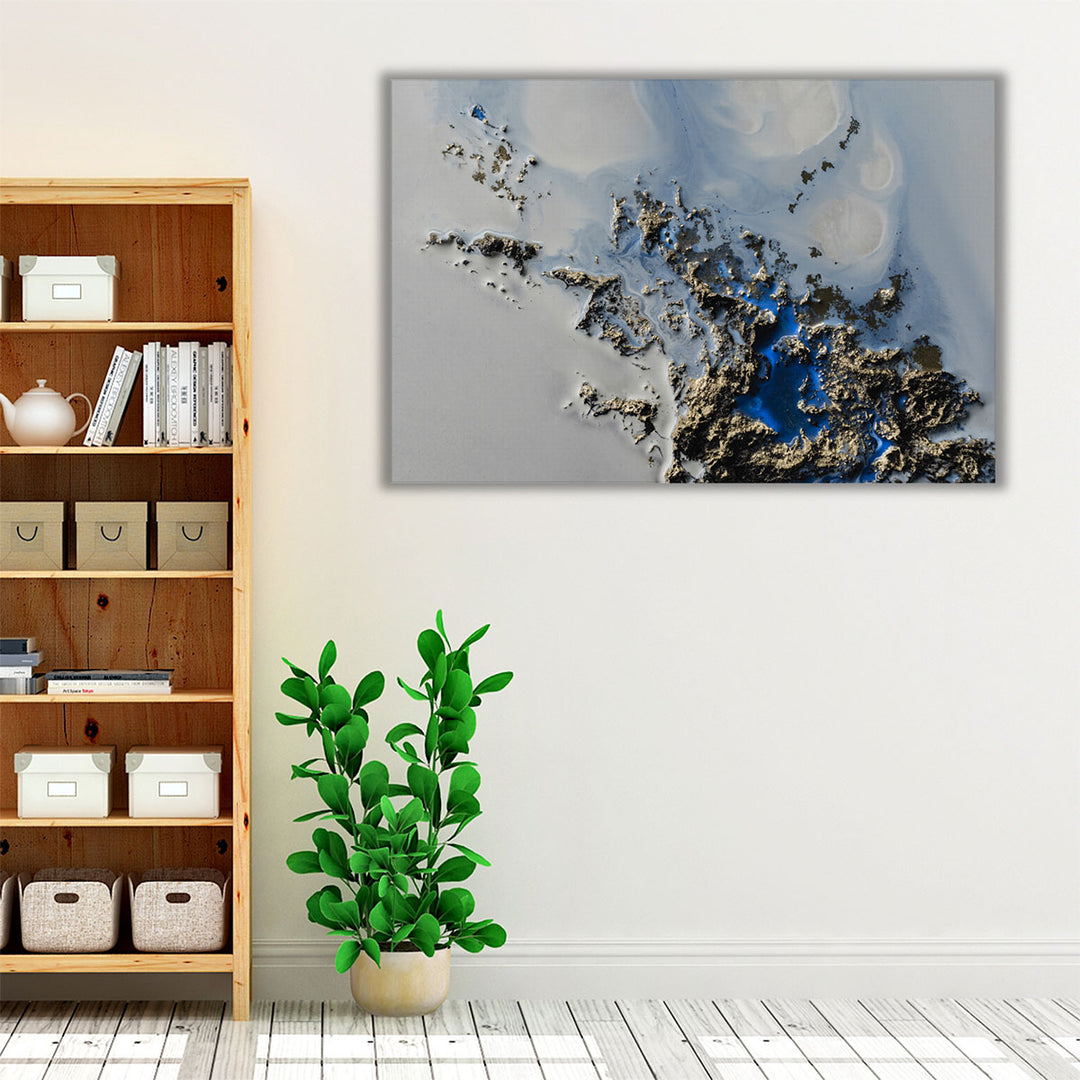 Waterfront Reflections - Canvas Print Wall Art