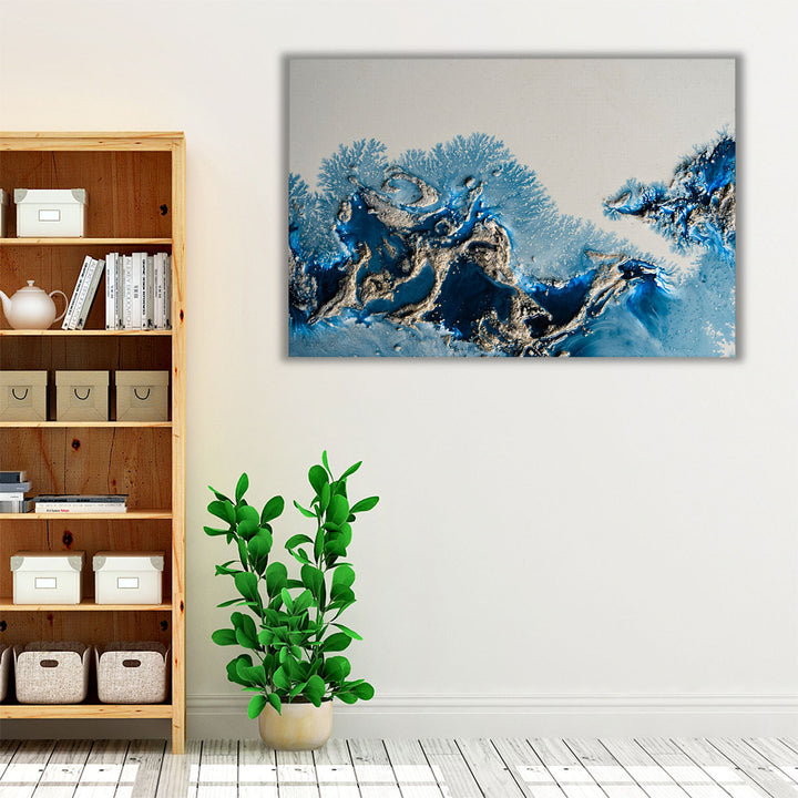 Bedroom wall art blue neutral ocean scene