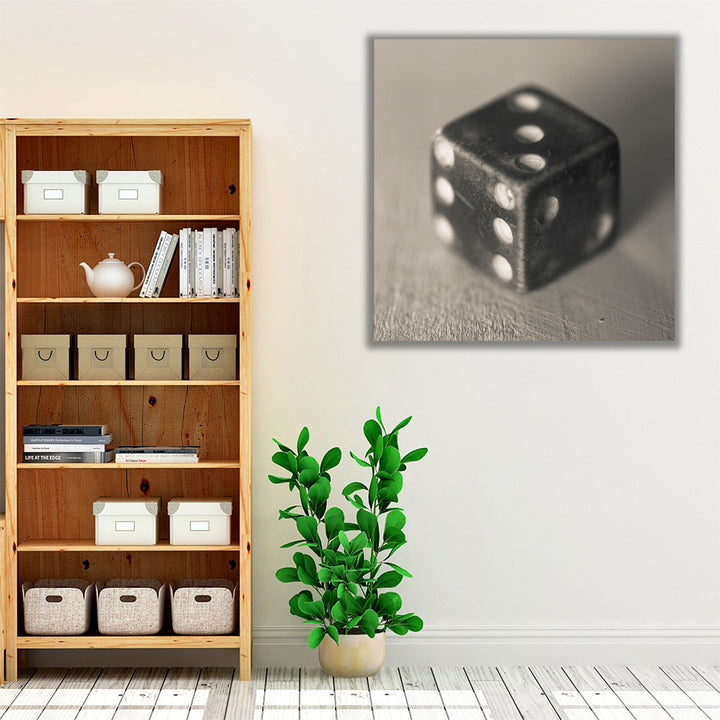 Old Dice, Close-up - Canvas Print Wall Art