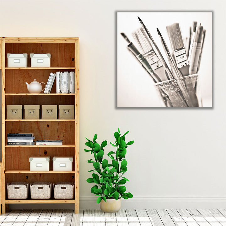 Paint Brushes - Canvas Print Wall Art