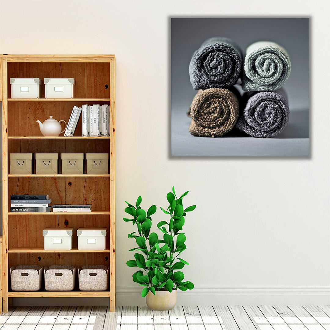 Rolled Towels - Canvas Print Wall Art