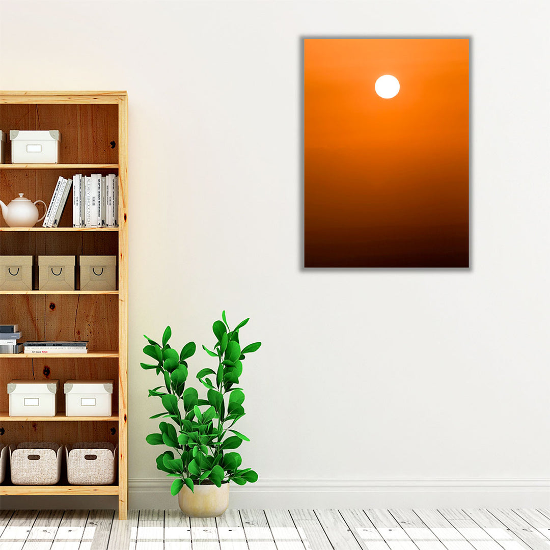 Orange Sunset - Canvas Print Wall Art