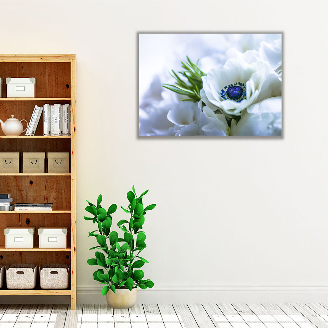 Bunch Of Anemone Indoors - Canvas Print Wall Art