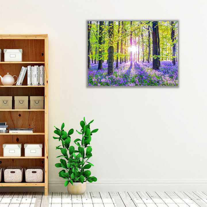Bluebells Forest - Canvas Print Wall Art