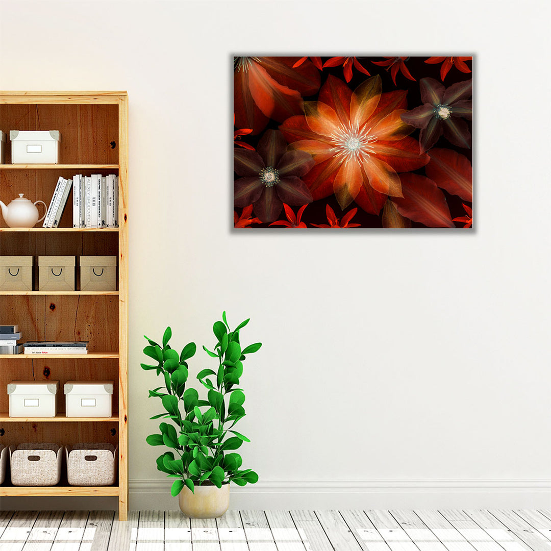 Clematis Flowers I - Canvas Print Wall Art