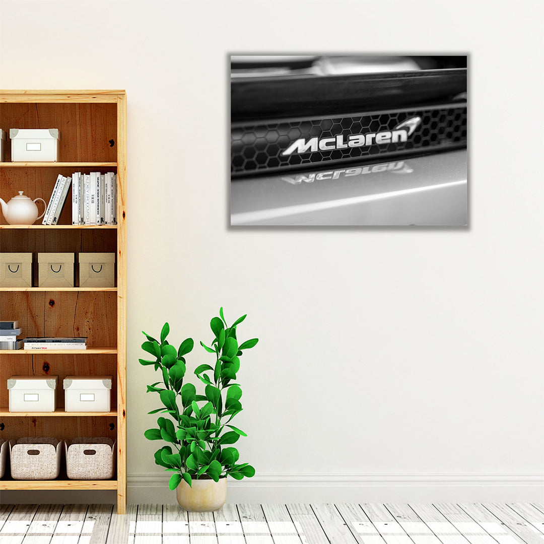 Mclaren Car Logo - Canvas Print Wall Art