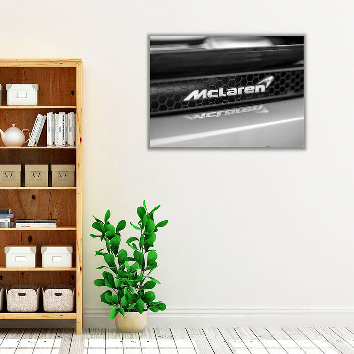 Mclaren Car Logo - Canvas Print Wall Art