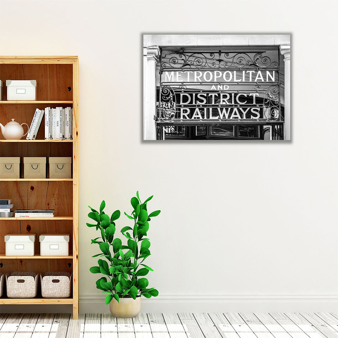 Metropolitan and District Railways - Canvas Print Wall Art