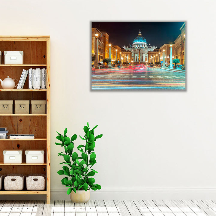 St Peter's Square, Rome, Italy - Canvas Print Wall Art