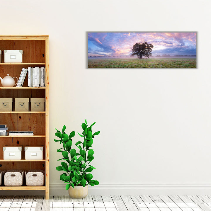 Neutral, green, and blue wall art for farmhouse