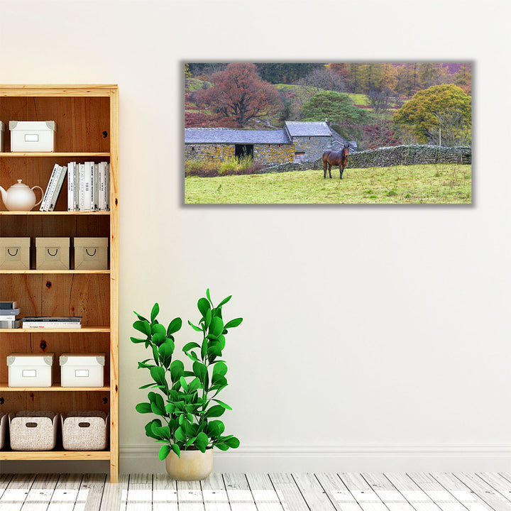 Rustic farmhouse wall art with natural tones