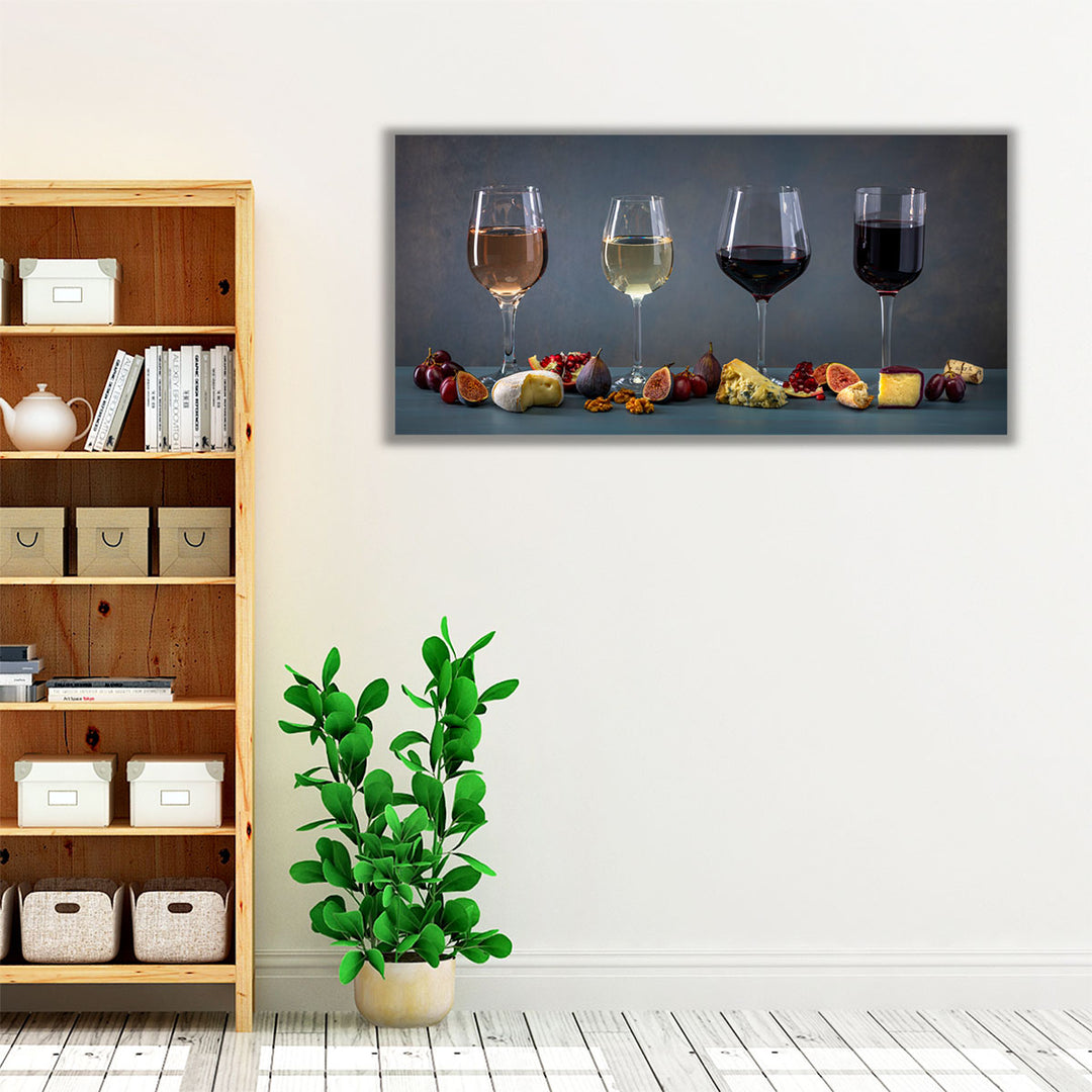 Wine Glasses 1 - Canvas Print Wall Art