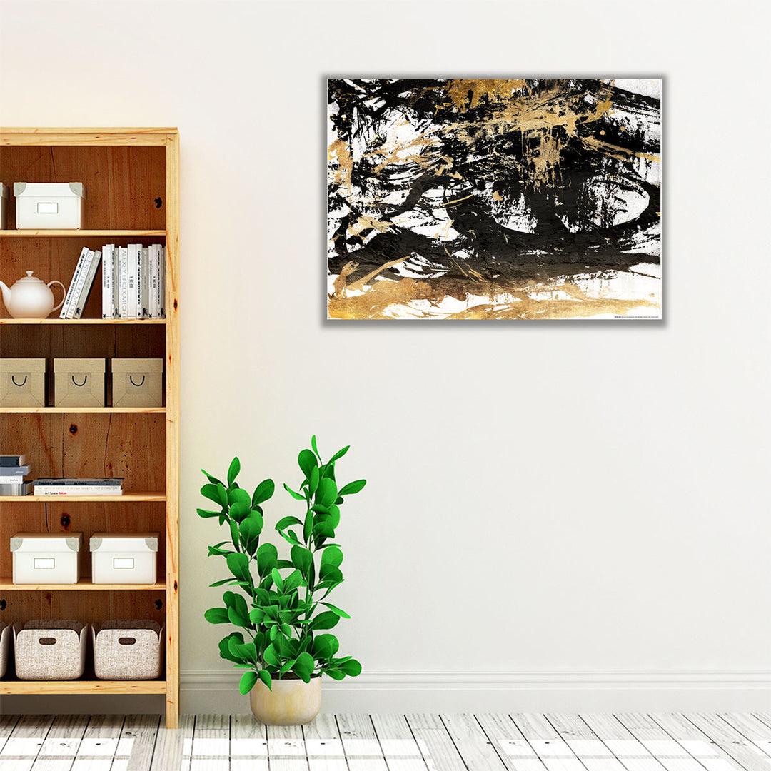 Golden mess - Canvas Print Wall Art
