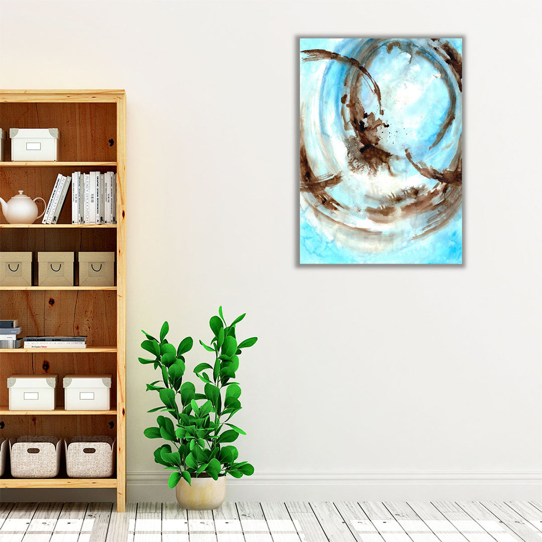 Blue Blowout 2 - Canvas Print Wall Art