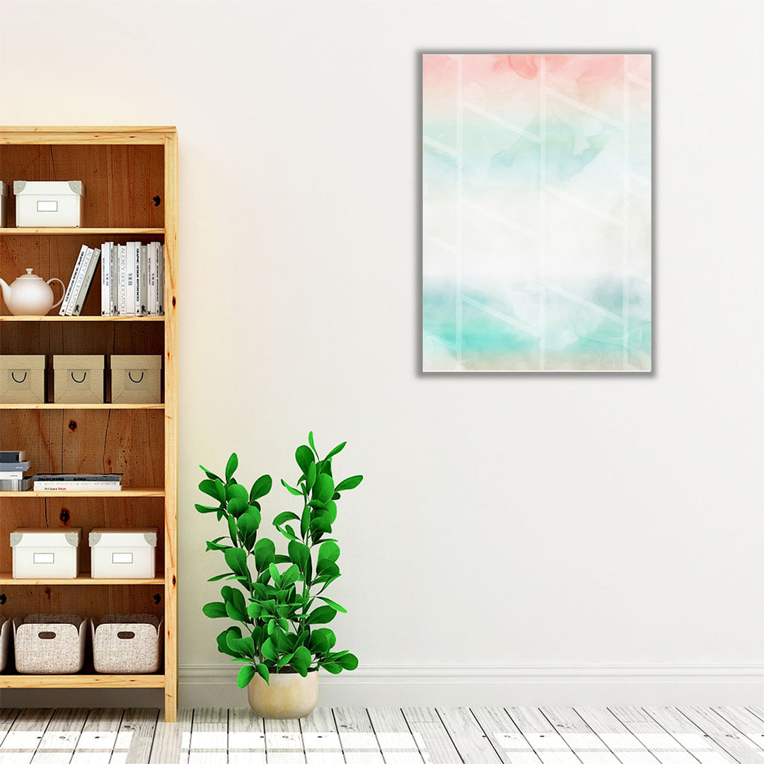 Cotton Candy Shapes - Canvas Print Wall Art