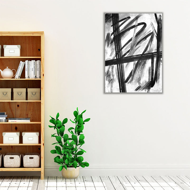 Feelings Black and White - Canvas Print Wall Art