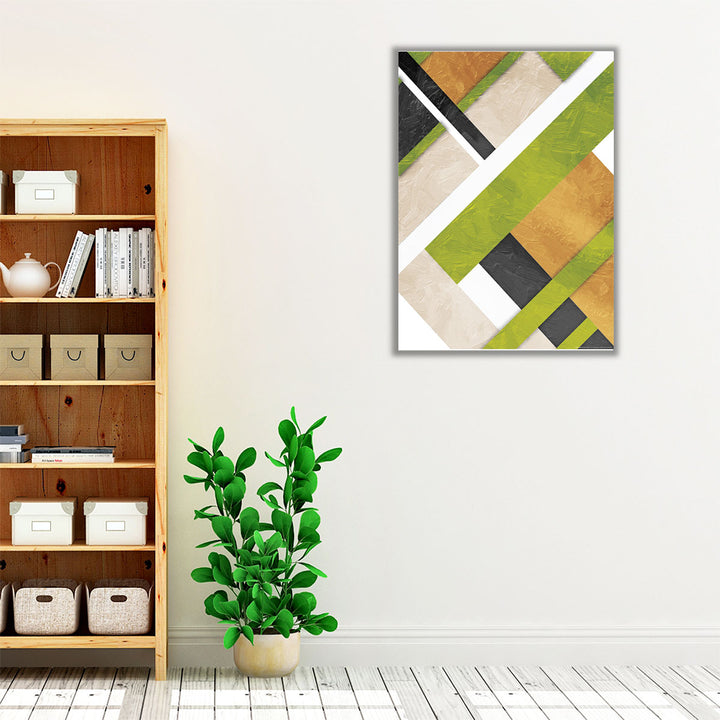 Green Layers - Canvas Print Wall Art