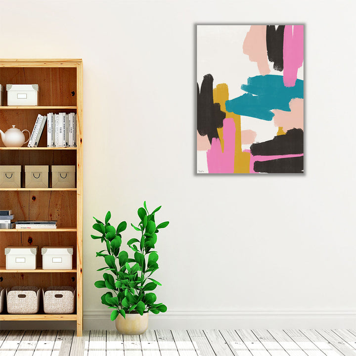 Pink Abstract 1 - Canvas Print Wall Art