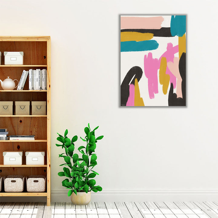 Pink Abstract 2 - Canvas Print Wall Art