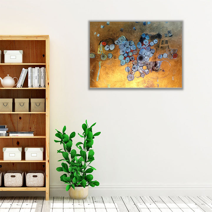 Gold Abstract - Canvas Print Wall Art