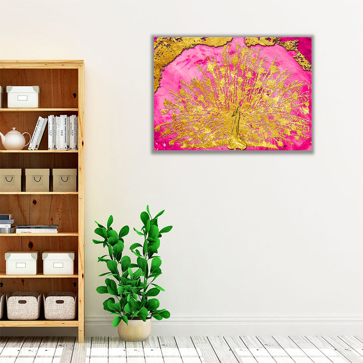 Mesmerizing Pink and Gold - Canvas Print Wall Art
