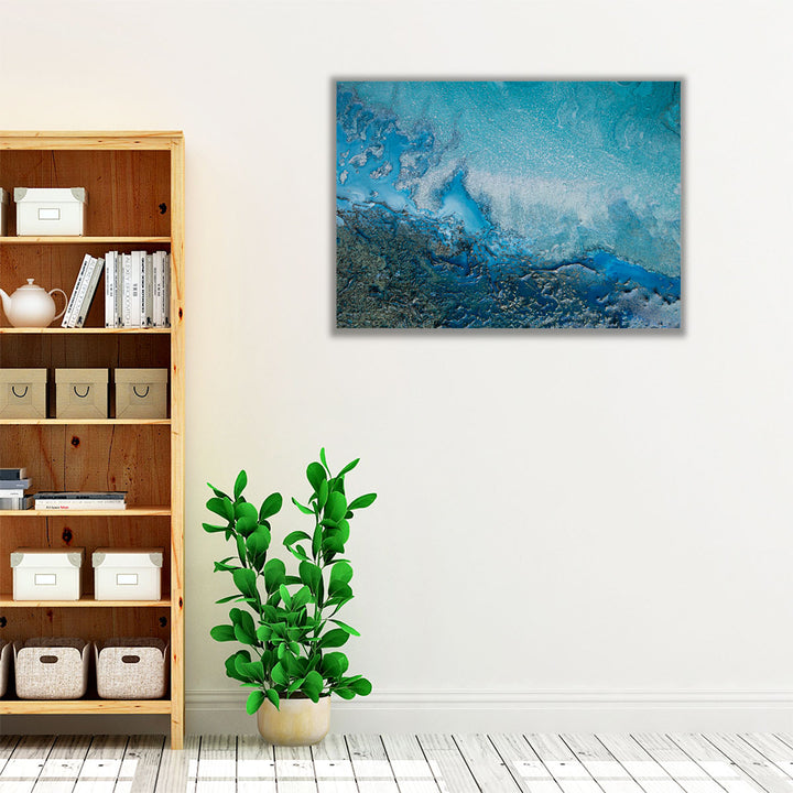Cyan Waters - Canvas Print Wall Art